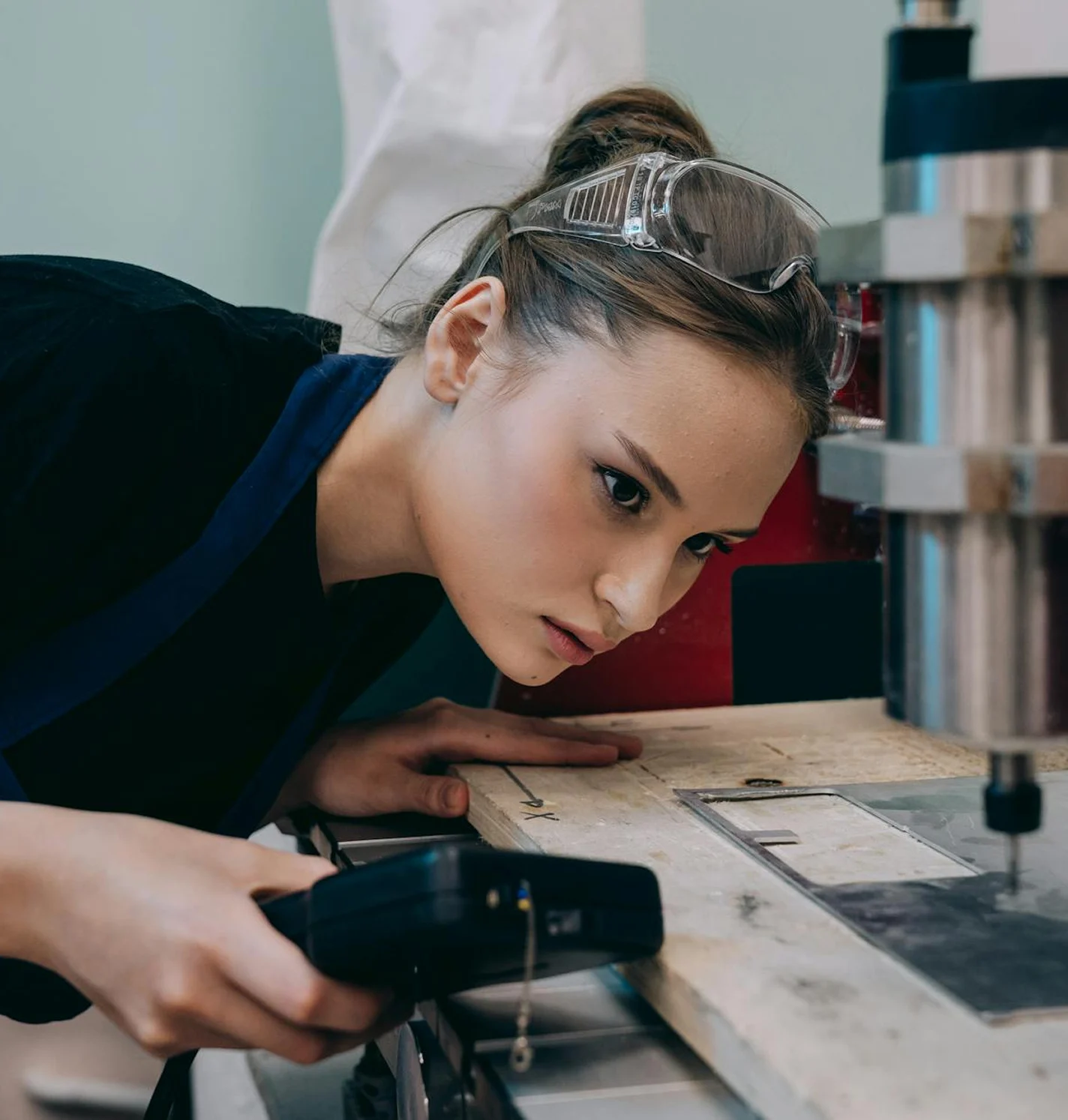 Lady at work